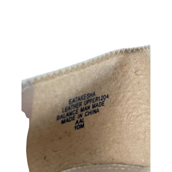 Enzo Angiolini Beige Tan Leather Kitten Heels Classic Women Office Shoes 10 - Picture 10 of 11